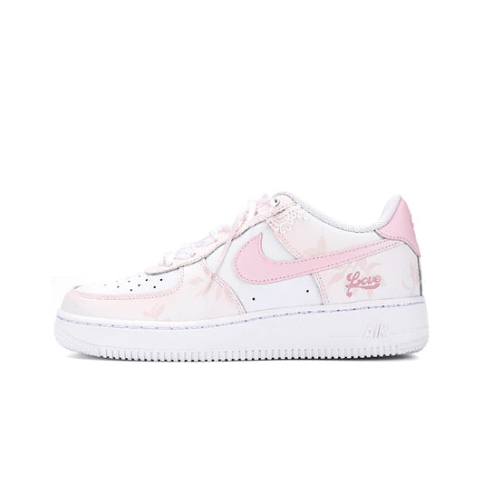 Skräddarsydda sneakers: Nike Air Force 1 Low Heartbeat Reflection – dekonstruerade sneakers med gradient och präglad banddetalj för damer