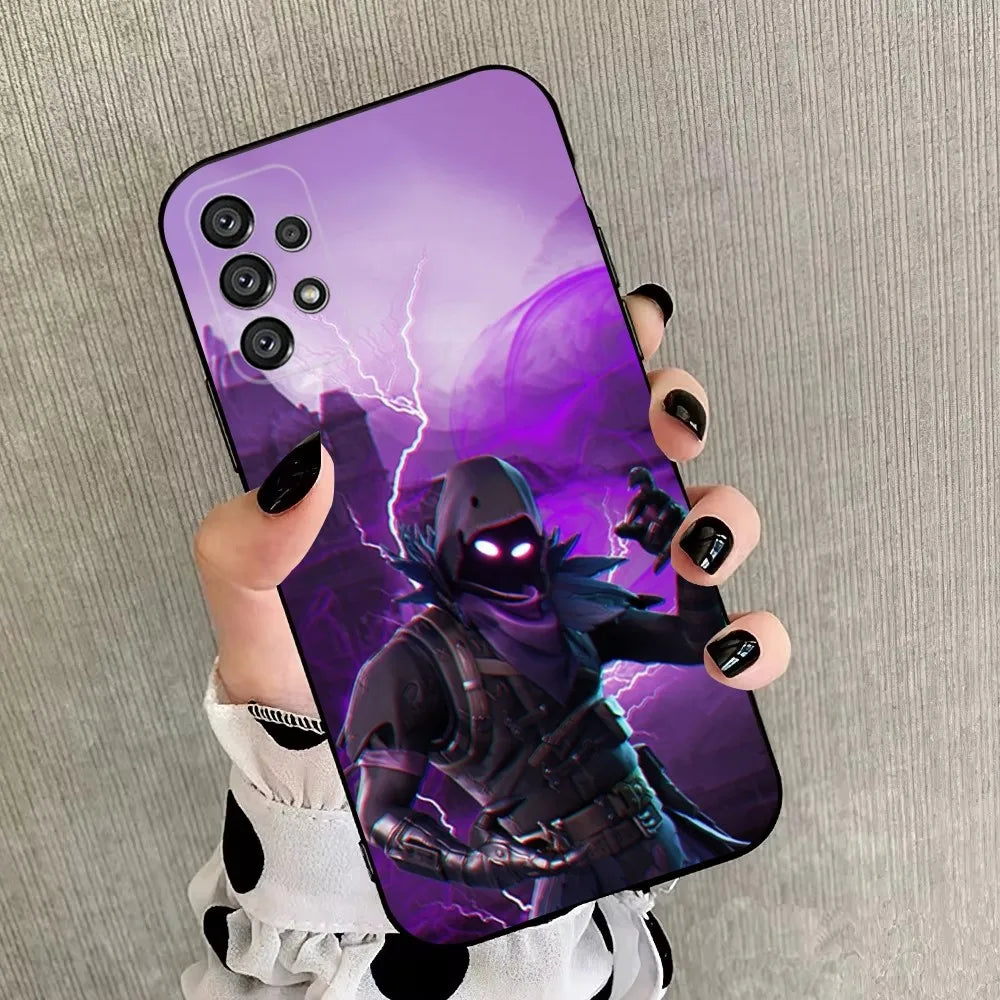 R-Royales F-Fortnites Phone Case For Samsung Galaxy A20, A21s, A22, A31, A32, A52, A53, A72, 73, A80, A91 Soft Black Cover