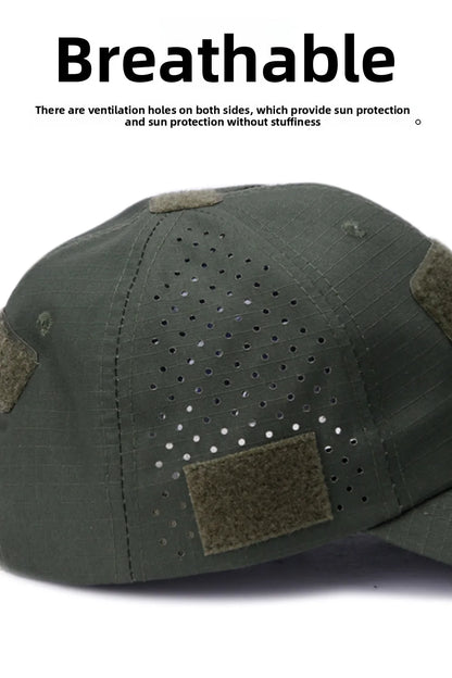 Athletic casual breathable camouflage baseball cap for men, military fan sun hat tactical hat military training hat bucket hat