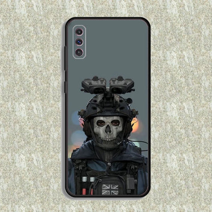 COD Call Of Duty Ghosts Phone Case For Samsung S23,23,22,30,21,10,9,Note20 Ultra,Lite,Ultra,5G,Plus,FE,Black Soft Case
