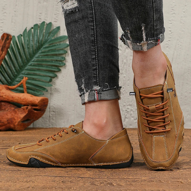 Men's Fashion Brand Loafers Soft-Soled Comfortable Casual Walking Shoes Breathable Sports Tennis Outdoor Driving Shoes