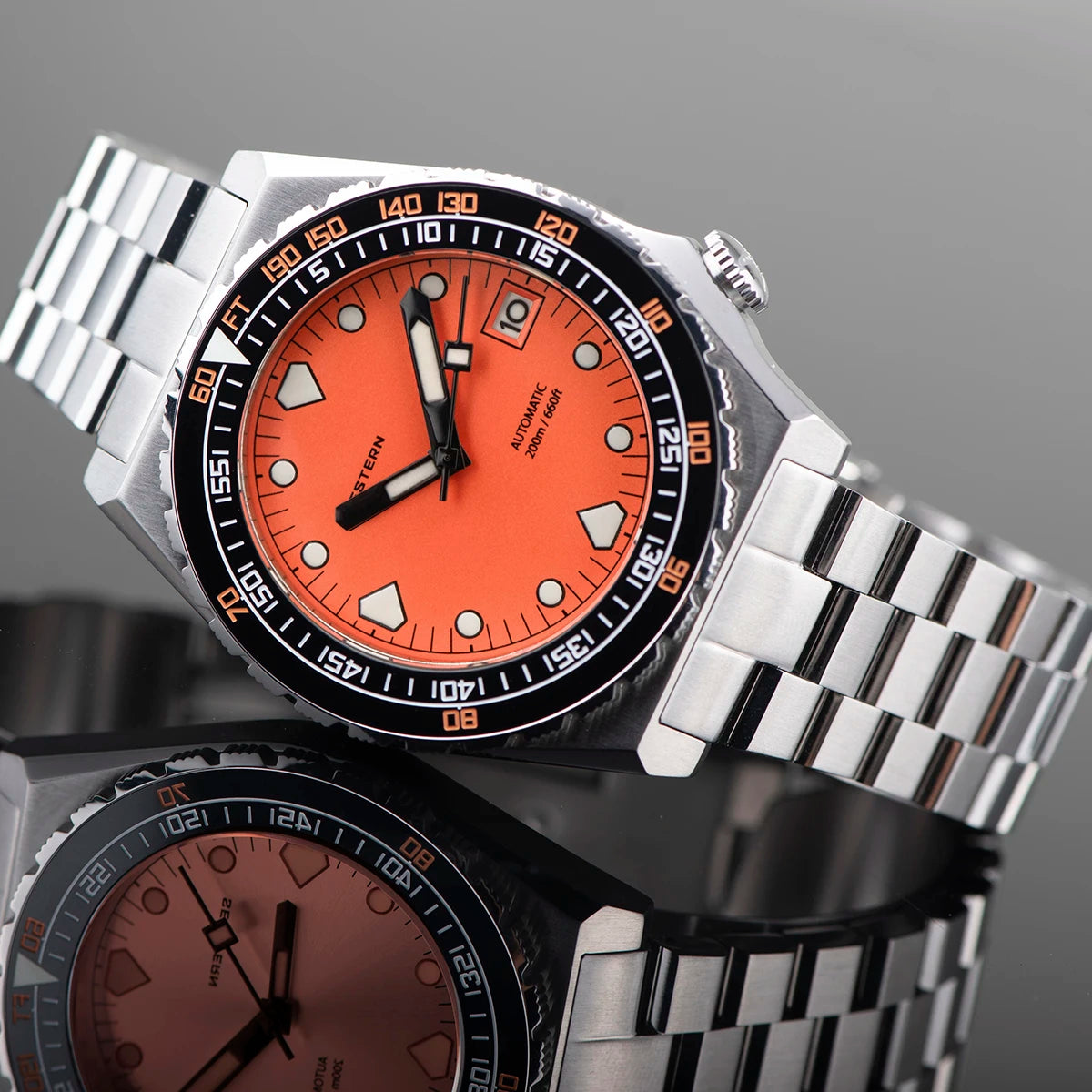 SEESTERN SUB600T V3 Men's Watch Automatic Diving Sapphire Wristwatch NH35 Movement Ceramic Bezel Luminous Date Jubilee Waterproof