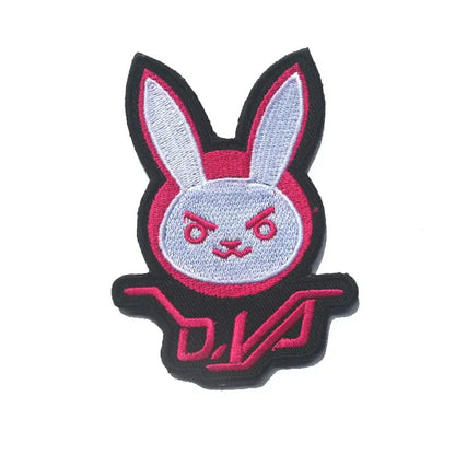 Overwatch D.Va Embroidered Magic Arm Patch Sticker Cosplay Backpack Clothing Decals Decoration Fan Merchandise Gifts