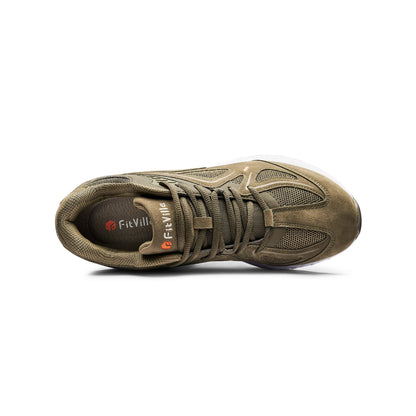 FitVille Men's Walking Shoes Extra Wide Lightweight Sneakers for Flat Feet Arch Fit Heel Pain Relief Non-Slip Running Shoes