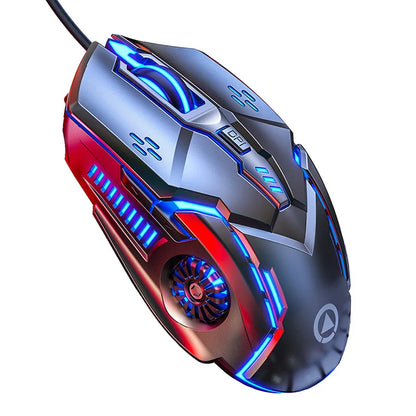 UTHAI G5 Six key 3200DPI wired illuminated gaming mouse, e-sports mechanical mute computer accessories