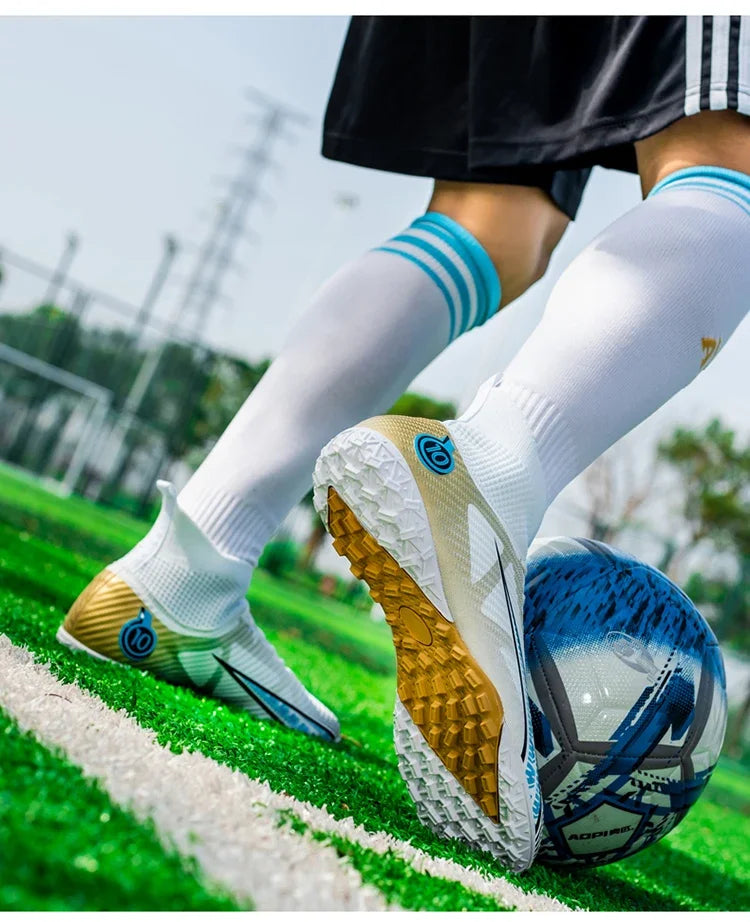 Chaussures de football pour hommes, chaussures de football professionnelles originales résistantes, ultralégères, de qualité supérieure, antidérapantes, rapides