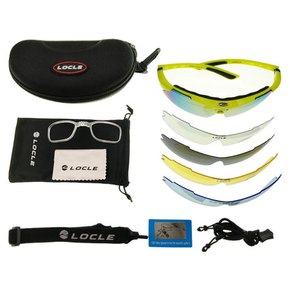 Ochelari de ciclism LOCLE UV400 polarizați pentru bărbați – pentru șosea, MTB, biciclete, pescuit, călărie – ochelari de protecție pentru ciclism