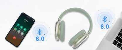 NC95 Hybrid Active Noise Cancelling Headphones Wireless Bluetooth 6.0 Over Ear Headphones with 65H Playtime, Hi-Res Audio, Knob Control