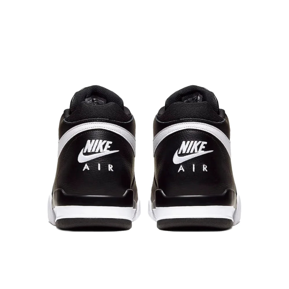 Nike Flight Legacy Mid-Top Retro basketbalschoenen voor heren, zwart/wit, BQ4212-002