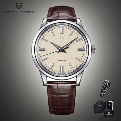 2025 PAGANI DESIGN 38MM Men's Classic Fashion Quartz Watches PD1731 VH31 Mov Stainless Steel Sport Waterproof Clock reloj hombre