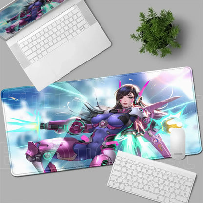 Overwatch Gaming Anime Girl Large XXL Mouse Pad HD Printing Computer Keyboard Mats Laptop Office Rubber Soft Desk Rug 900x400 MM