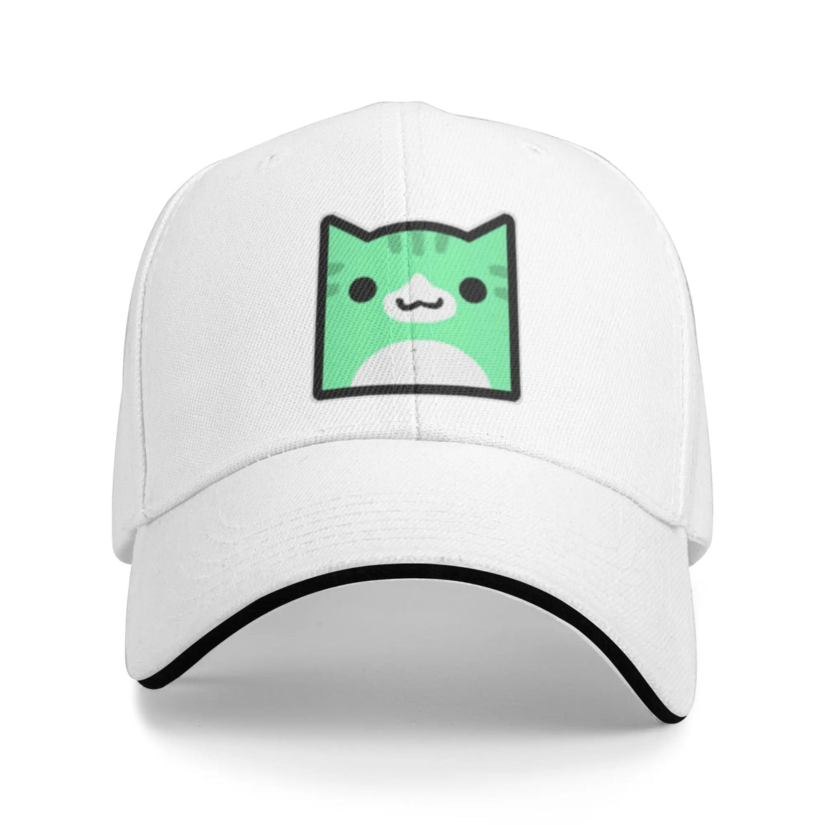 Geometry Game Dash Baseball Cap Casual Unblocked Level Sandwich Hat za moške in ženske, dihalna pokrivala za različne aktivnosti