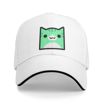 Geometry Game Dash Baseball Cap Casual Unblocked Level Sandwich Hat za moške in ženske, dihalna pokrivala za različne aktivnosti