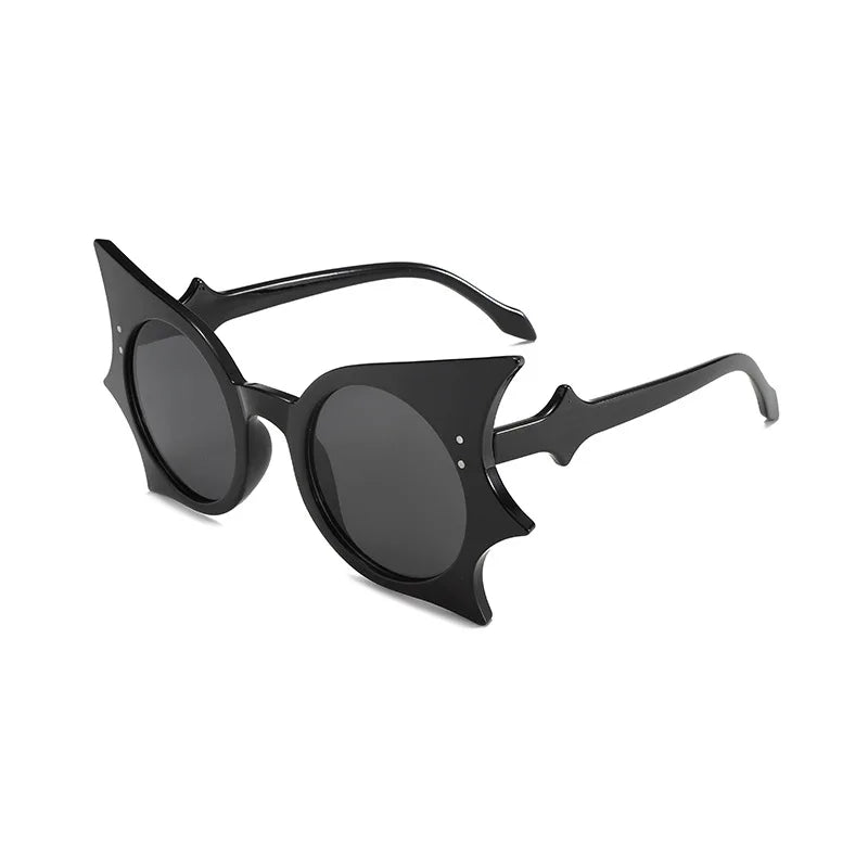 1-36Pcs Bat Sunglasses Black Retro Punk Hip Hop Style Sunglasses for Halloween Everyday Life  Party Fashion role play decoration