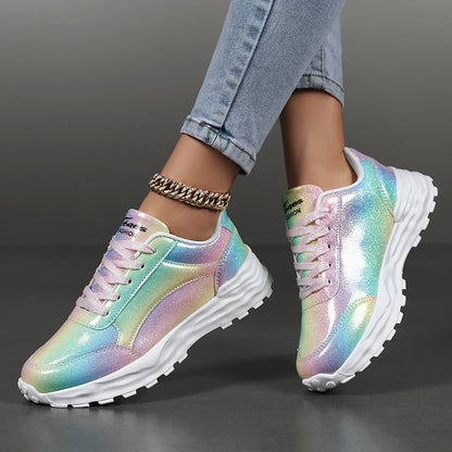 New summer fashionable women's sports shoes, versatile lightweight and durable running shoes, shock-absorbing daily walking shoes