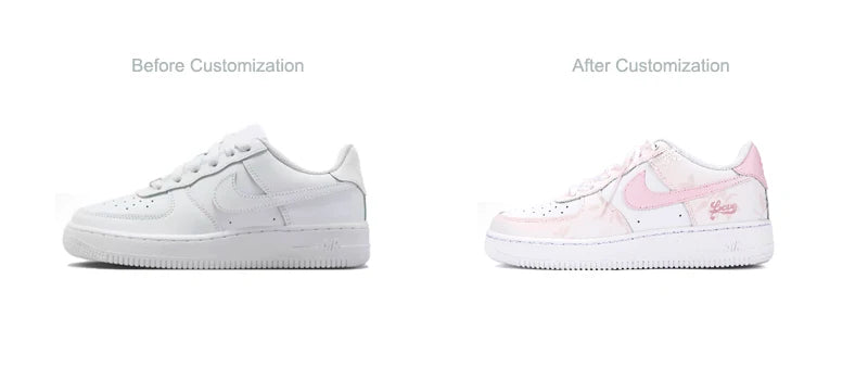 Skräddarsydda sneakers: Nike Air Force 1 Low Heartbeat Reflection – dekonstruerade sneakers med gradient och präglad banddetalj för damer