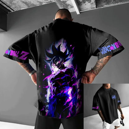 Dragon Ball Z Print Short Sleeve Cotton T-Shirt Son Goku Vegeta Men Women Clothes Harajuku Y2k Tee Vintage Summer Streetwear