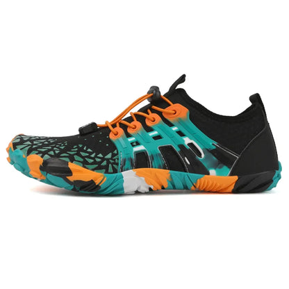 Men's and women's water shoes, upstream wading swimming barefoot five-finger aqua shoes, colorful beach seaside light unisex sneakers new