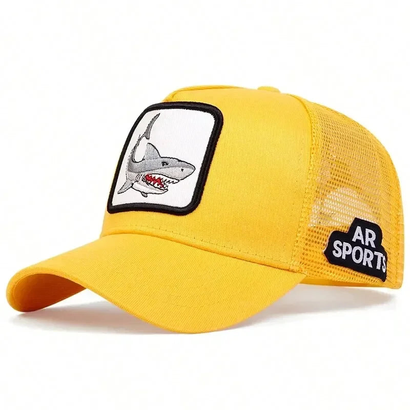 Animal embroidery net rooster hat male and female animal baseball cap hip Hop duck cap suitable for outdoor sports fishing visor