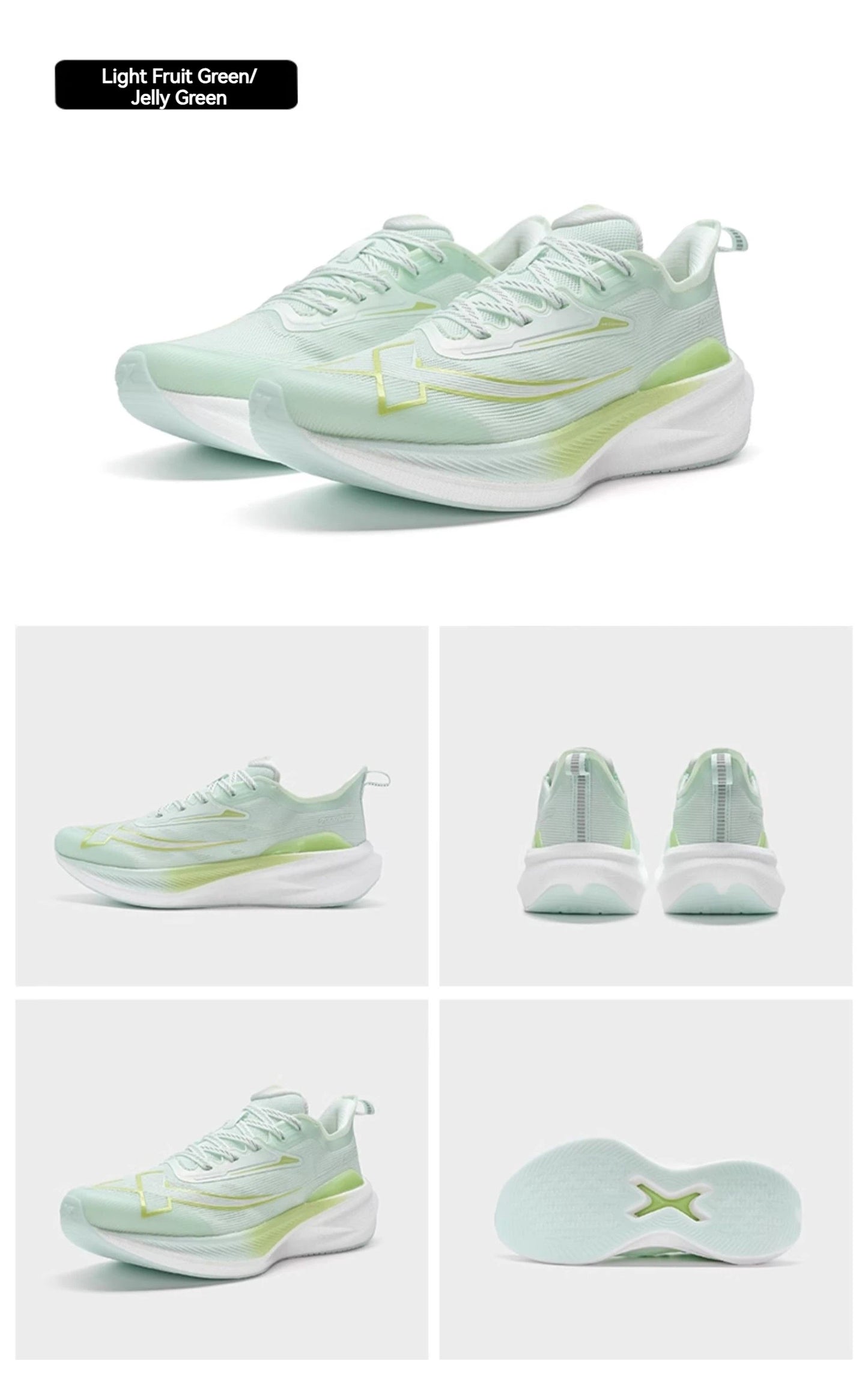 Xtep 2000KM 2.0 Running Shoes for Men, Summer Professional TPU Shock Absorption Sneakers (Suggest Half Size Down) 876219110043