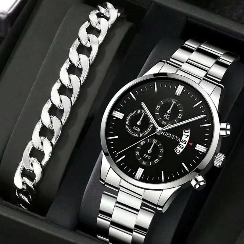 Mode Herenhorloge Luxe Kalender Kwarts polshorloge Zakelijke horloges Herenklok Herenarmband