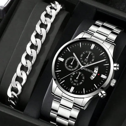 Mode Herenhorloge Luxe Kalender Kwarts polshorloge Zakelijke horloges Herenklok Herenarmband