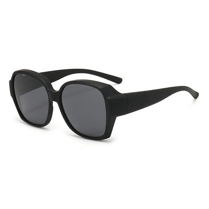 Fashion Round Polarized Sunglasses Cover Over Myopia Prescription Glasses Portable Men Women Vintage Fishing Driving Eyewear
