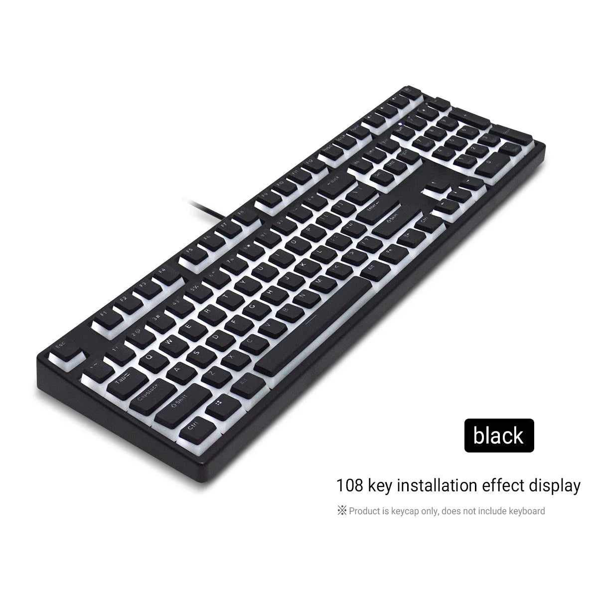 129 Keys PBT Double Shot ISO Layout Keycap Pudding Keycaps For Mx Switch Mechanical Keyboard OEM Profile RGB backlit Key Caps