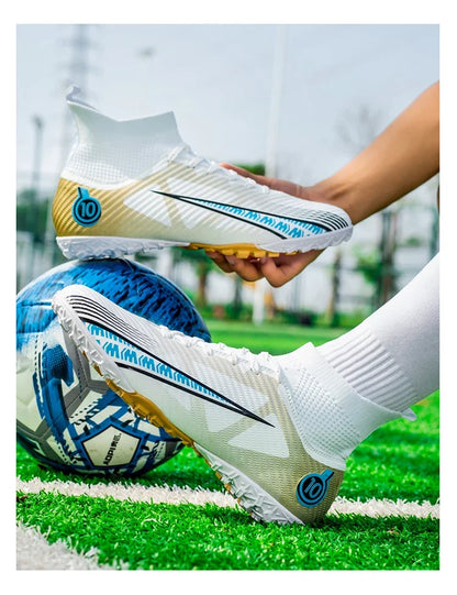 Chaussures de football pour hommes, chaussures de football professionnelles originales résistantes, ultralégères, de qualité supérieure, antidérapantes, rapides