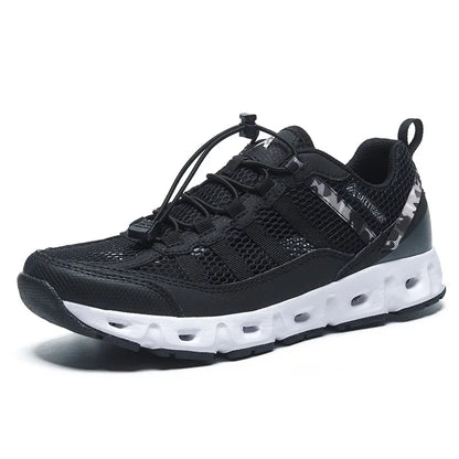 TaoBo 2024 Big Size 46 Men Upstream Quick-Drying Sports Footwear, Women's Aqua Shoes, Quick Lace-Up Climbing Trekking Sneakers