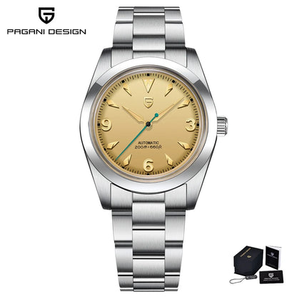 2024 NEW PAGANI DESIGN Sports Men's Automatic Mechanical Wristwatch Japan NH35A Stainless Steel Simple 200M Waterproof Montre Homme