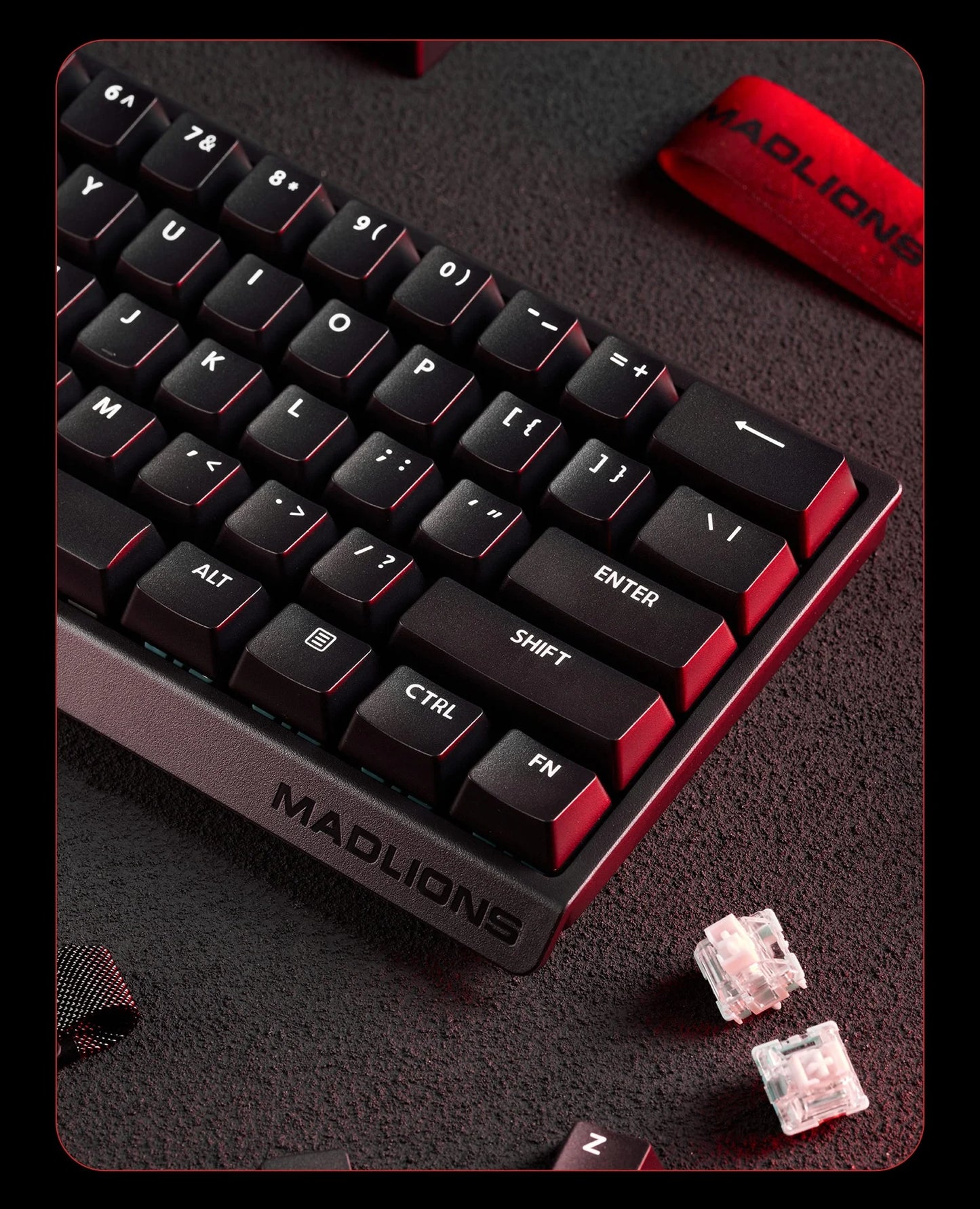 MADLIONS MAD60HE MAD68HE Magnetic Switch Keyboard Mechanical Keyboard 8000Hz 0.01mmRT Wired Custom Valorant Gaming Keyboard