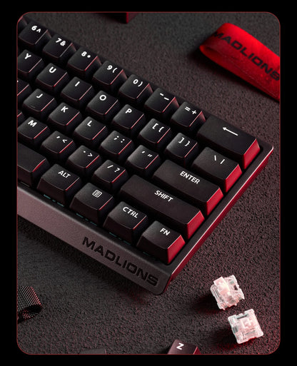 MADLIONS MAD60HE MAD68HE Magnetic Switch Keyboard Mechanical Keyboard 8000Hz 0.01mmRT Wired Custom Valorant Gaming Keyboard