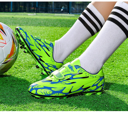 Scarpe da calcio per bambini, scarpini professionali da scuola, tacchetti per erba, allenamento sportivo, calzature outdoor e futsal per ragazzi, 28-38
