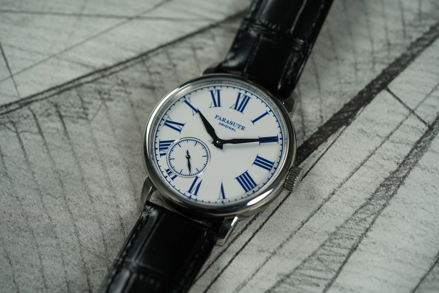FARASUTE 2026 Fashion Power Reserve 80 Hours Hangzhou Customized Movement Manual Mechanical Watch for Men Sapphire Crystal watch
