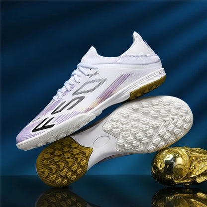 Nouvelles chaussures de football pour hommes, chaussures de match en extérieur, baskets de soccer, chaussures montantes de haute qualité, crampons antidérapants pour futsal et terrain synthétique, meilleures ventes
