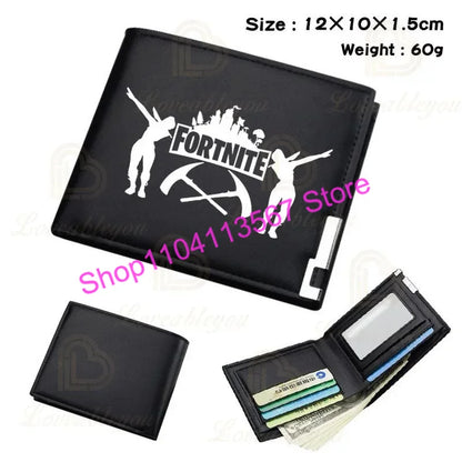 Fortnited Anime Figures Wallet Victory Royale PU Leather Purse Coin Holder Money Clutch Wristlet Cover Wallet Card Holder