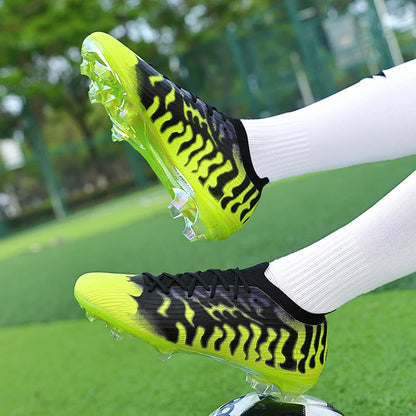 Nouvelles chaussures de football pour hommes, légères, de haute qualité, pour terrain gazonné, best-seller, crampons antidérapants mi-montants pour l'entraînement en extérieur