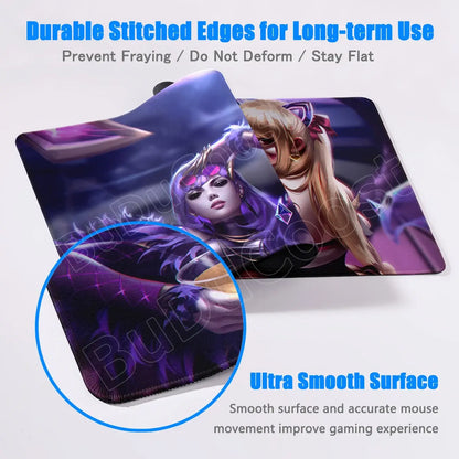 Overwatch Gaming Anime Girl Large XXL Mouse Pad HD Printing Computer Keyboard Mats Laptop Office Rubber Soft Desk Rug 900x400 MM