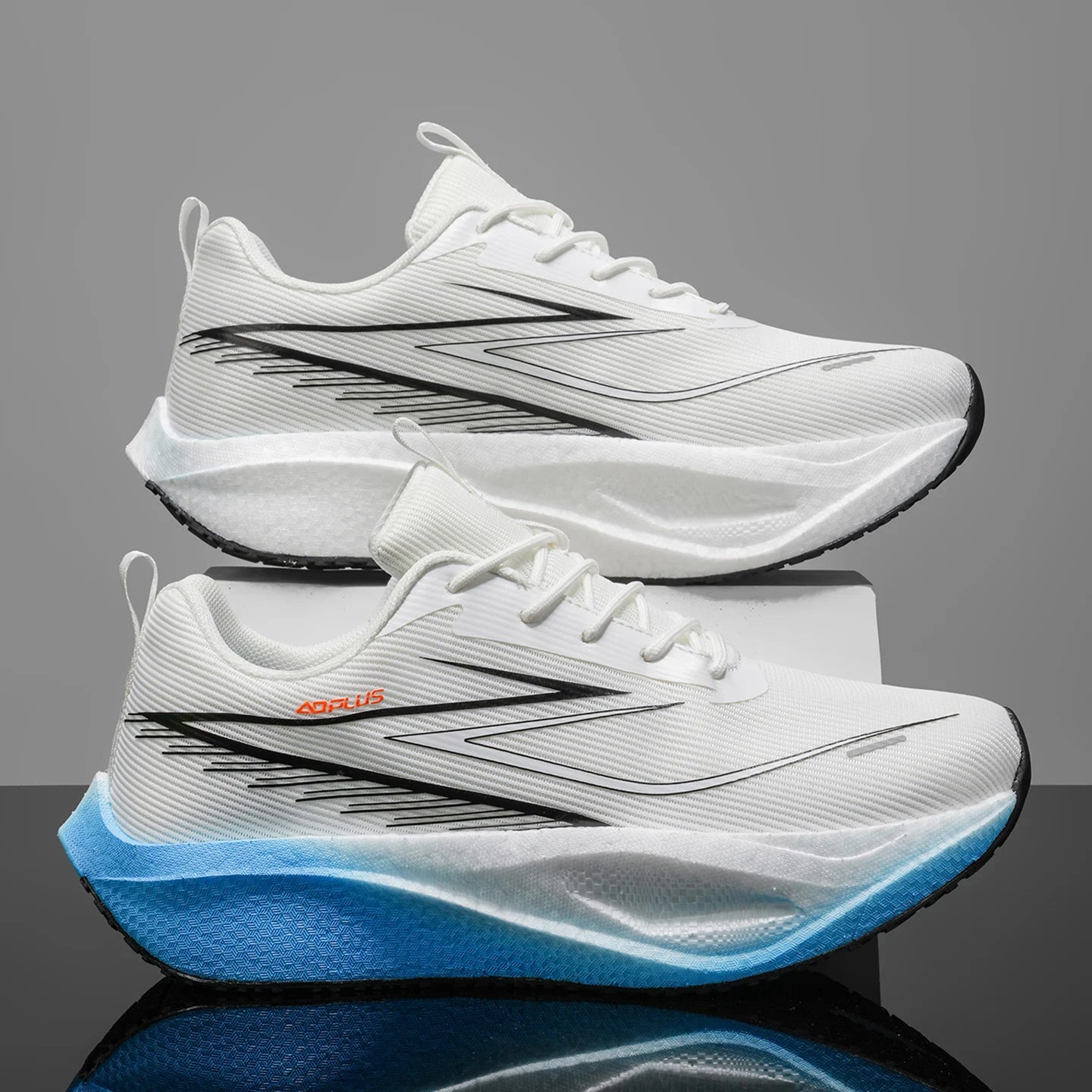 Unisex Sports Shoes Trendy Mesh Breathable Professional Running Shoes Outdoor Fitness Comfortable Lace-Up Sports Shoes for Men
