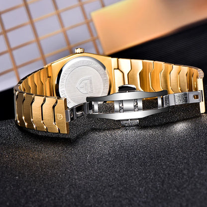 PAGANI DESIGN Men's Quartz Watches Ultra-Thin 7mm Series 37mm Sapphire Stainless Steel Waterproof Watches for Men TMI VJ21
