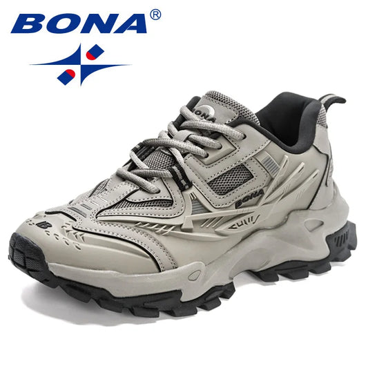BONA New Designers Halkfria och slitstarka klassiska löparskor Sportskor för män Utomhussneakers Lättviktiga