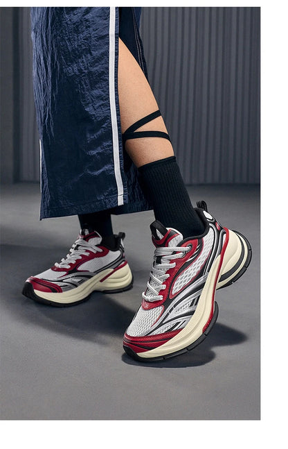 Xtep Basque 3 Sneakers Women Lightweight Wear-Resistant Trendy Durable Thick Sole Casual Sports Female Shoes 874218320006