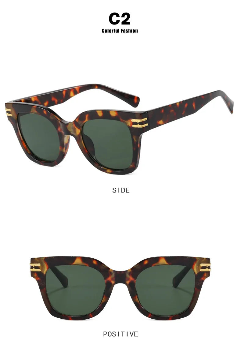 Ochelari de soare pătrați supradimensionați, la modă, de calitate superioară, cu protecție UV, pentru șofat, pentru bărbați și femei, cu personalitate, ochelari unisex