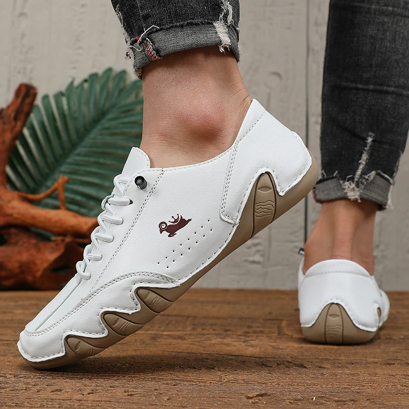 Men's Fashion Brand Loafers Soft-Soled Comfortable Casual Walking Shoes Breathable Sports Tennis Outdoor Driving Shoes