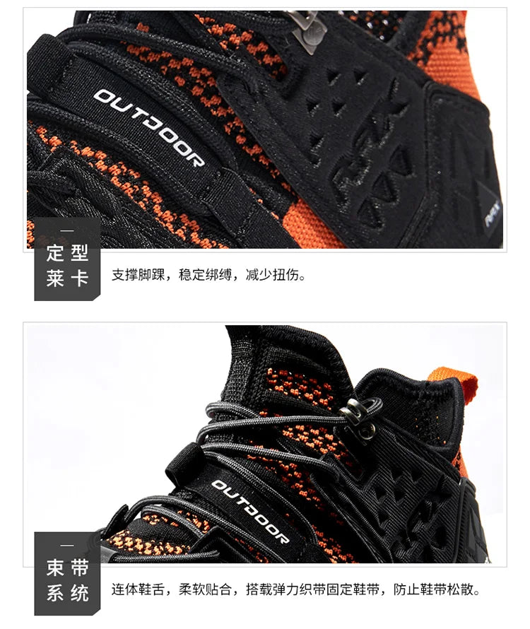 RAX Outdoor Breathable Hiking Shoes for Men Lightweight Walking Trekking Wading Shoes Sport Sneakers Men Outdoor Sneakers Male