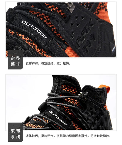 Rax Men Hiking Shoes Breathable Outdoor Sports Sneakers Lightweight Mountain Climbing Trekking Shoes Lightweight Shoes