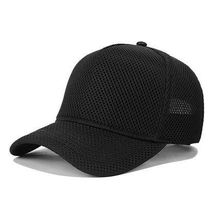 60-64cm Big Head Mesh Breathable Baseball Cap Men And Women Thin Section High Top Hat Outdoor Sunscreen Sun Hat Duck Tongue Hat