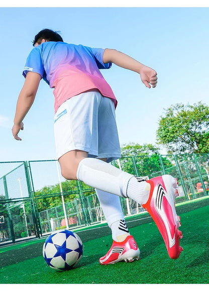 Nouvelles chaussures de football pour hommes, baskets de futsal très populaires, chaussures de football pour matchs sur gazon, entraînement, chaussures de football de haute qualité, crampons antidérapants, pour intérieur