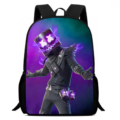 Kids School Backpack Cartoon Fort-nite Bags for Girls Boys Durable Lightweight Large Capacity Breathable